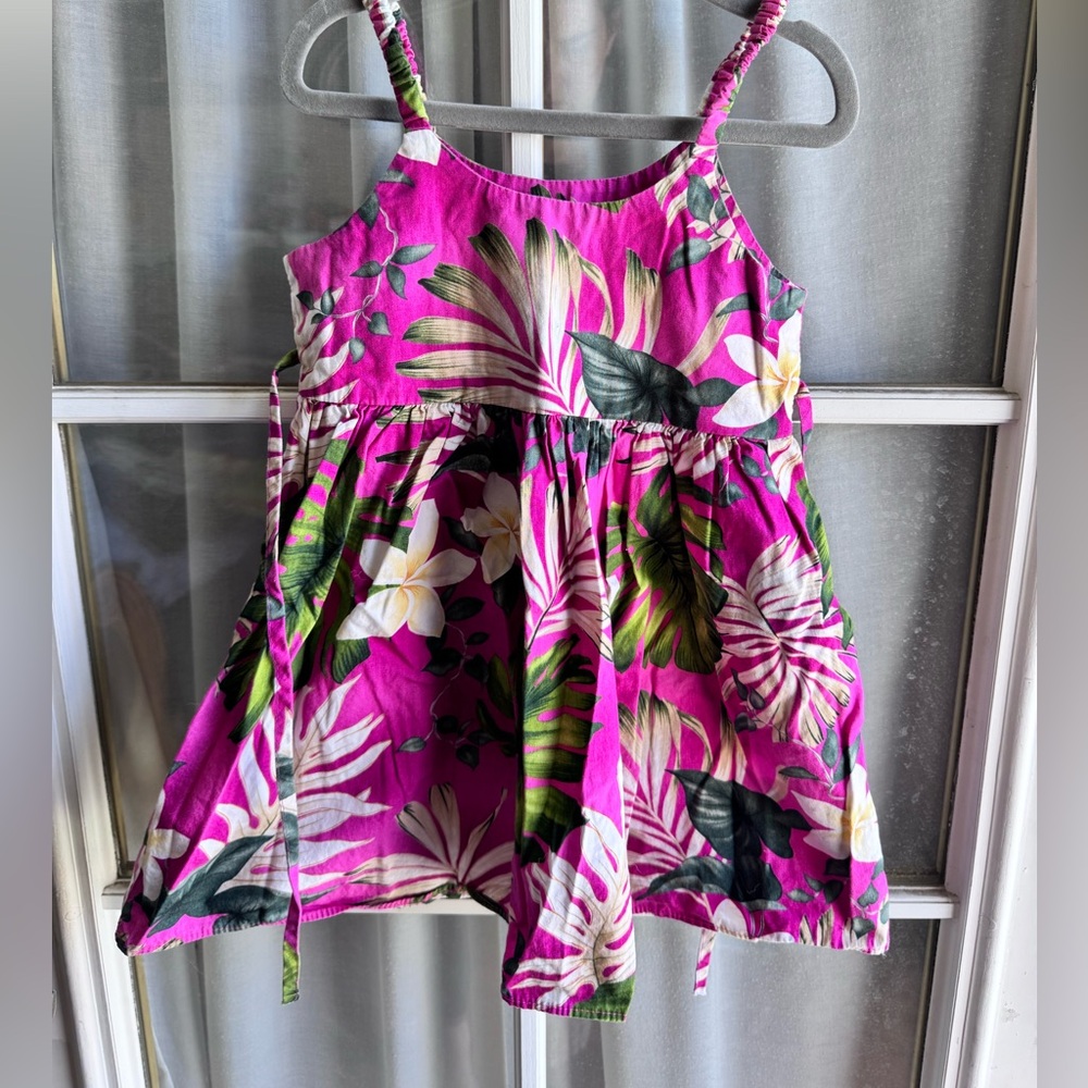 Hawaiian Pink Floral 4/5T Dress